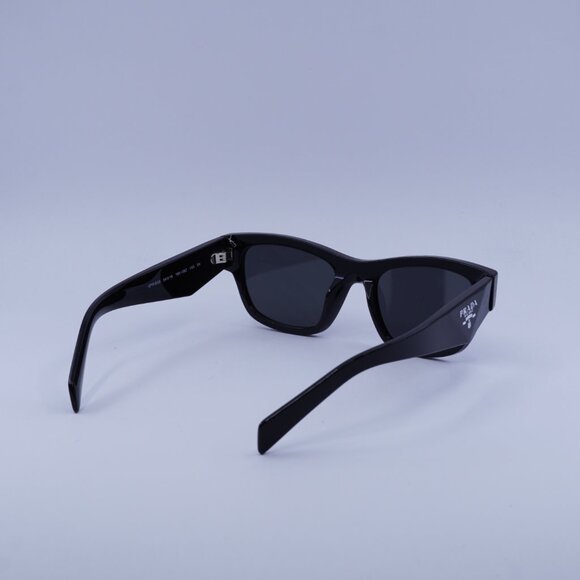 Prada PRB09S 16K08Z Sunglasses Black Butterfly Frame, Dark Grey Lenses main image 7